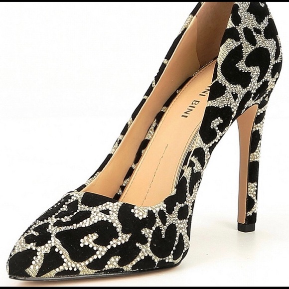 Gianni Bini Ivyya Leopard & Crystal Heels - Picture 2 of 3